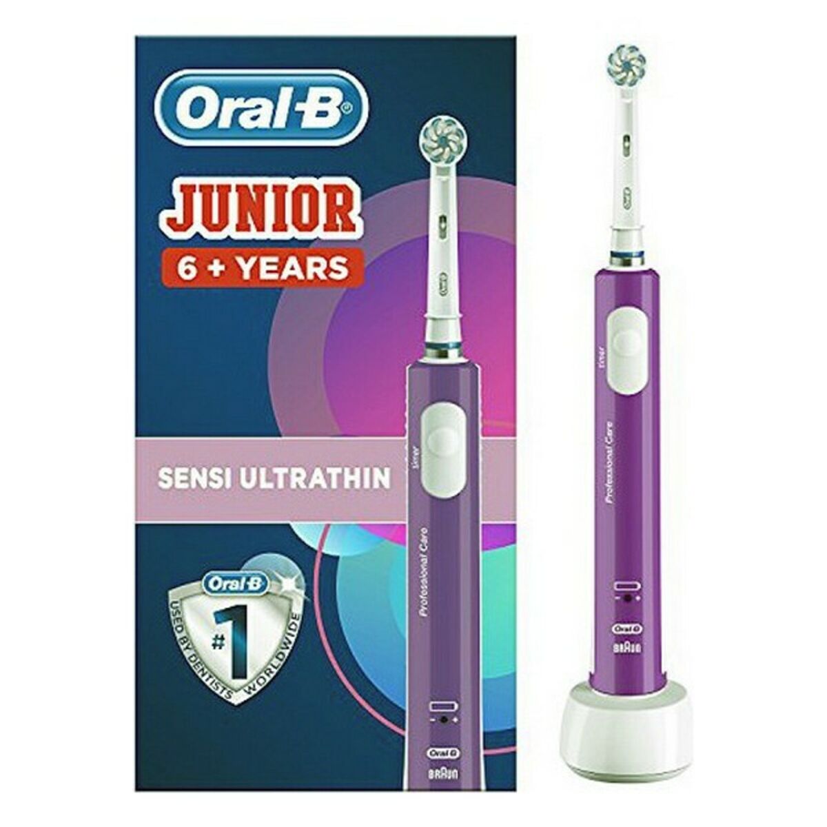 Elektrisk tandbørste Junior Oral-B Lilla