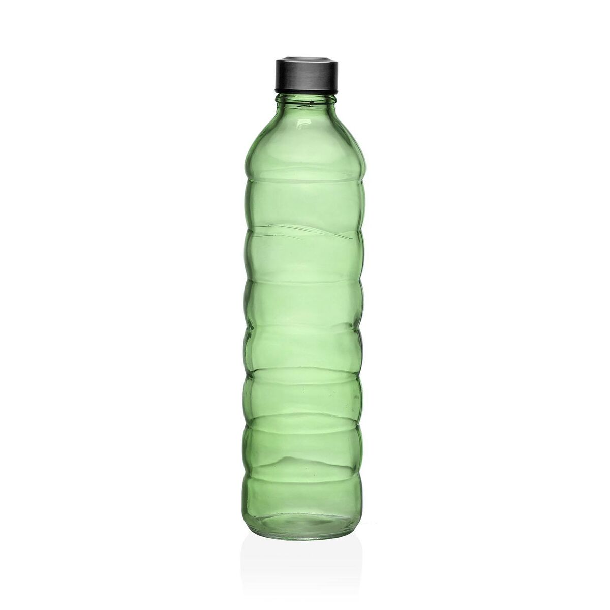Flaske Versa 1,22 L Grøn Glas Aluminium 8,5 x 33,2 x 8,5 cm