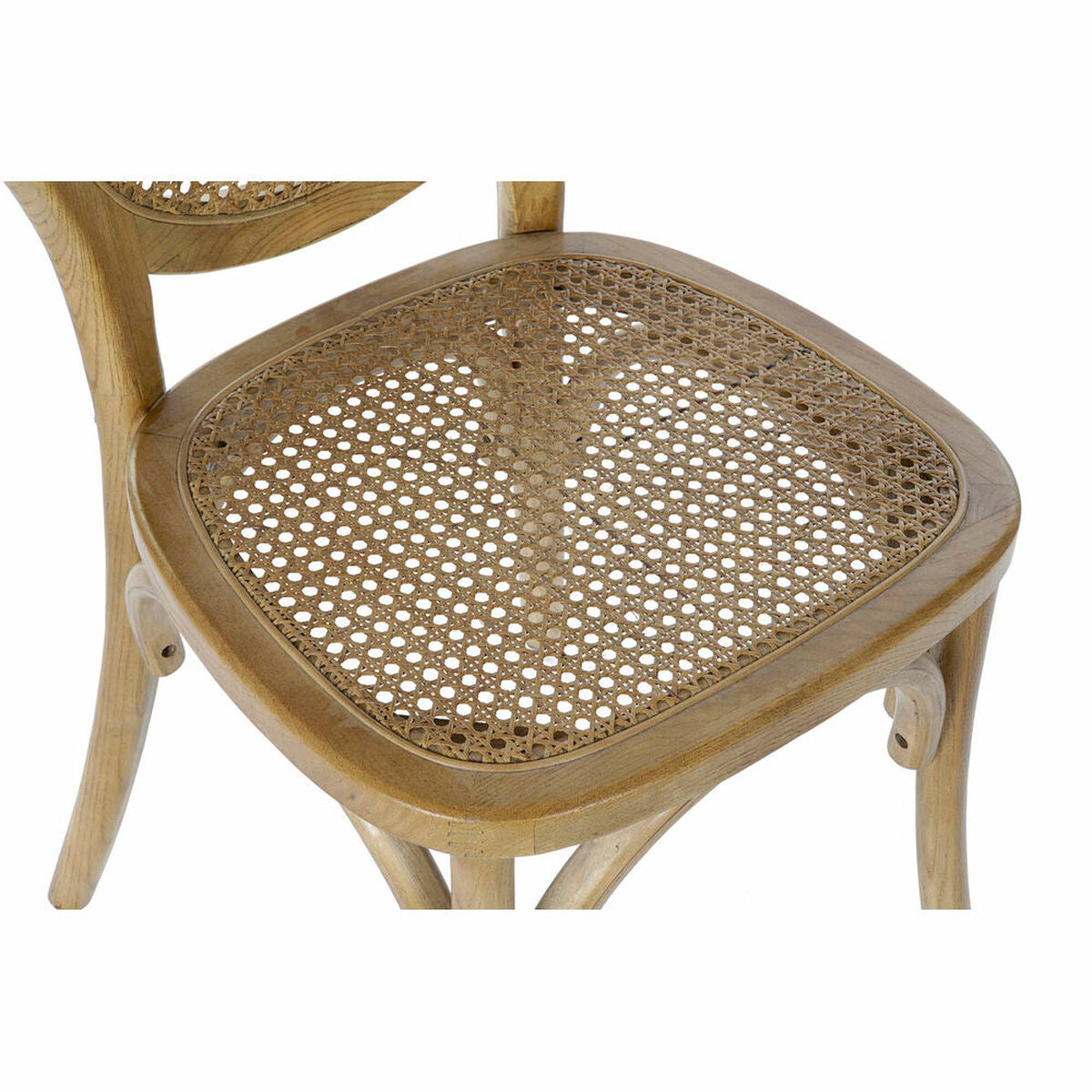 Spisebordsstol DKD Home Decor Spanskrør Elmetræ 45 x 42 x 92 cm