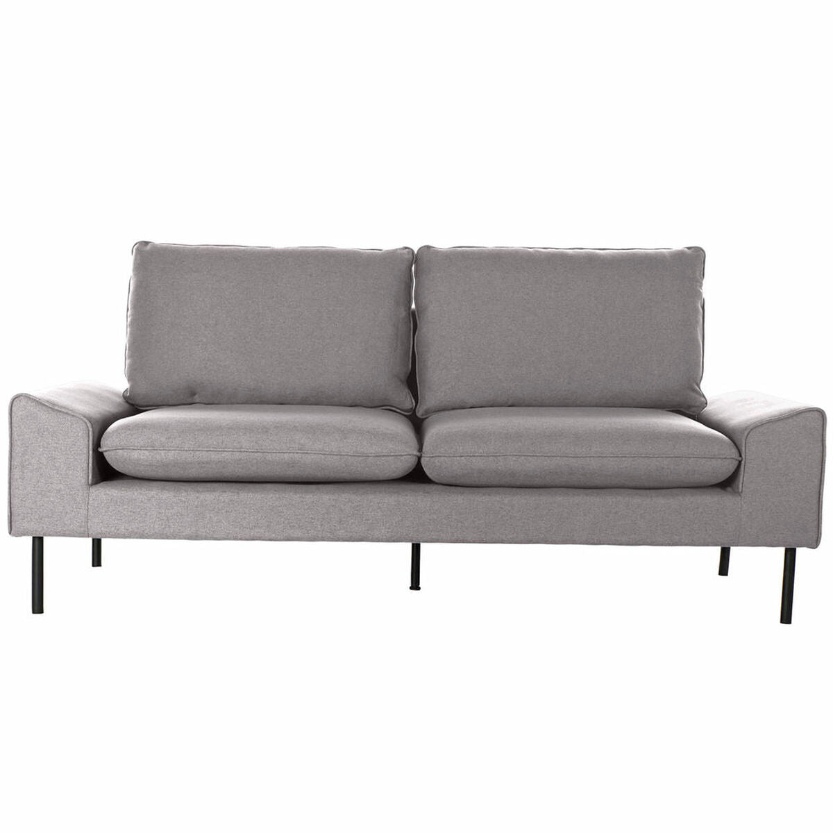 Sofa DKD Home Decor Grå Polyester Metal (200 x 84 x 84 cm)
