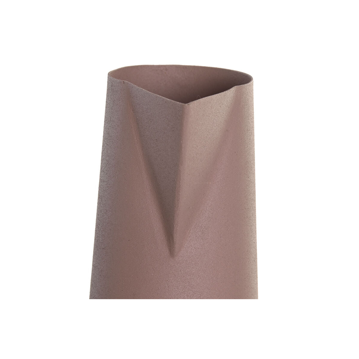 Vase DKD Home Decor 15 x 11 x 45 cm Beige Pink Jern (2 enheder)
