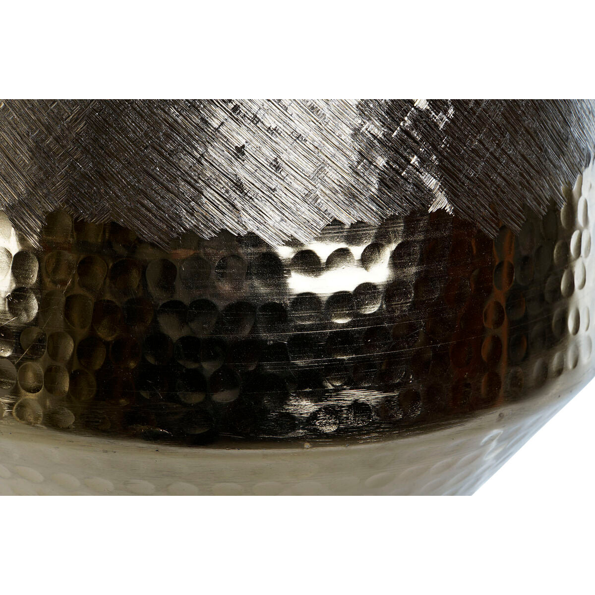 Vase DKD Home Decor Gylden Sølvfarvet Aluminium 22 x 22 x 32 cm (2 enheder)