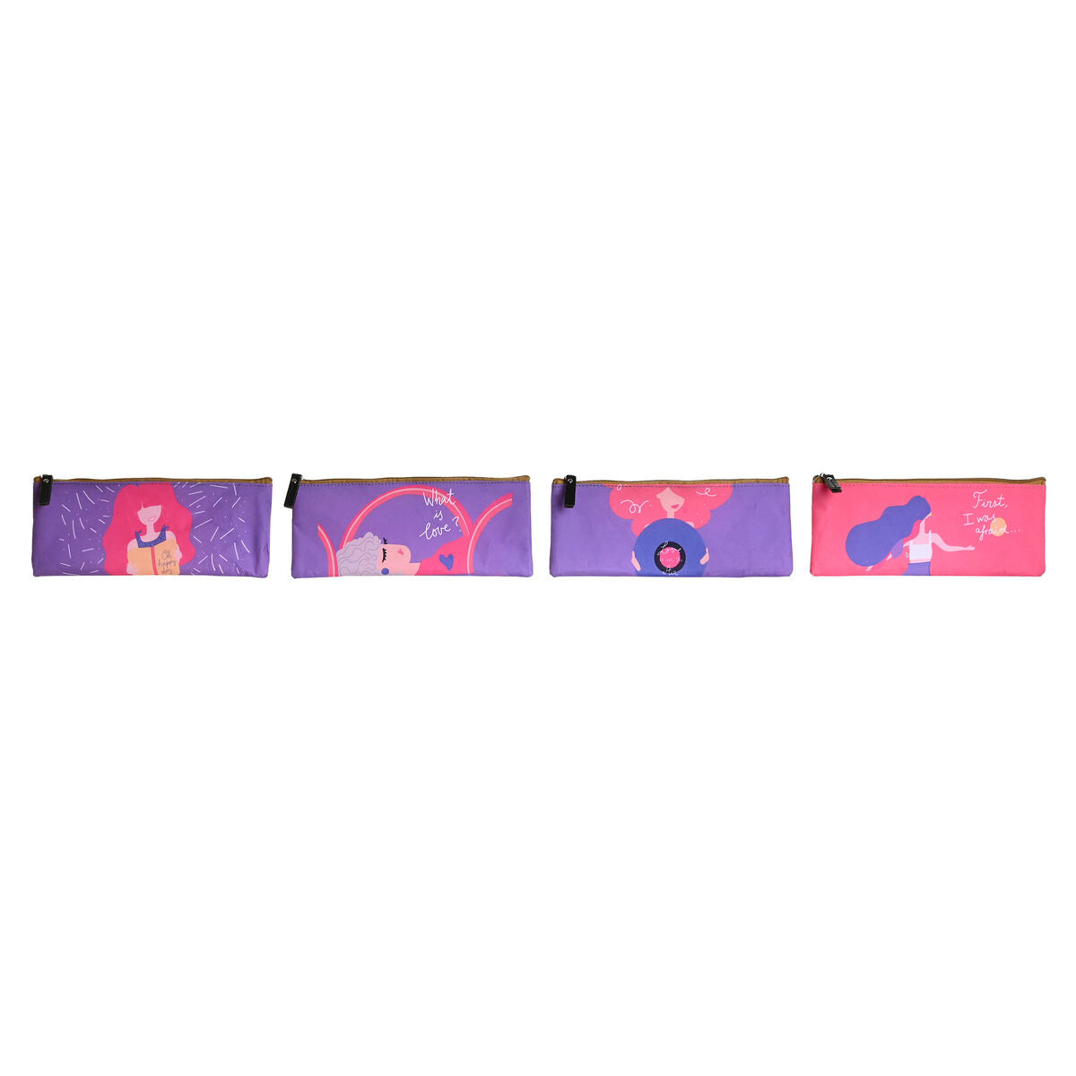 Æske DKD Home Decor Pink Syren 23 x 1 x 9 cm (4 enheder)