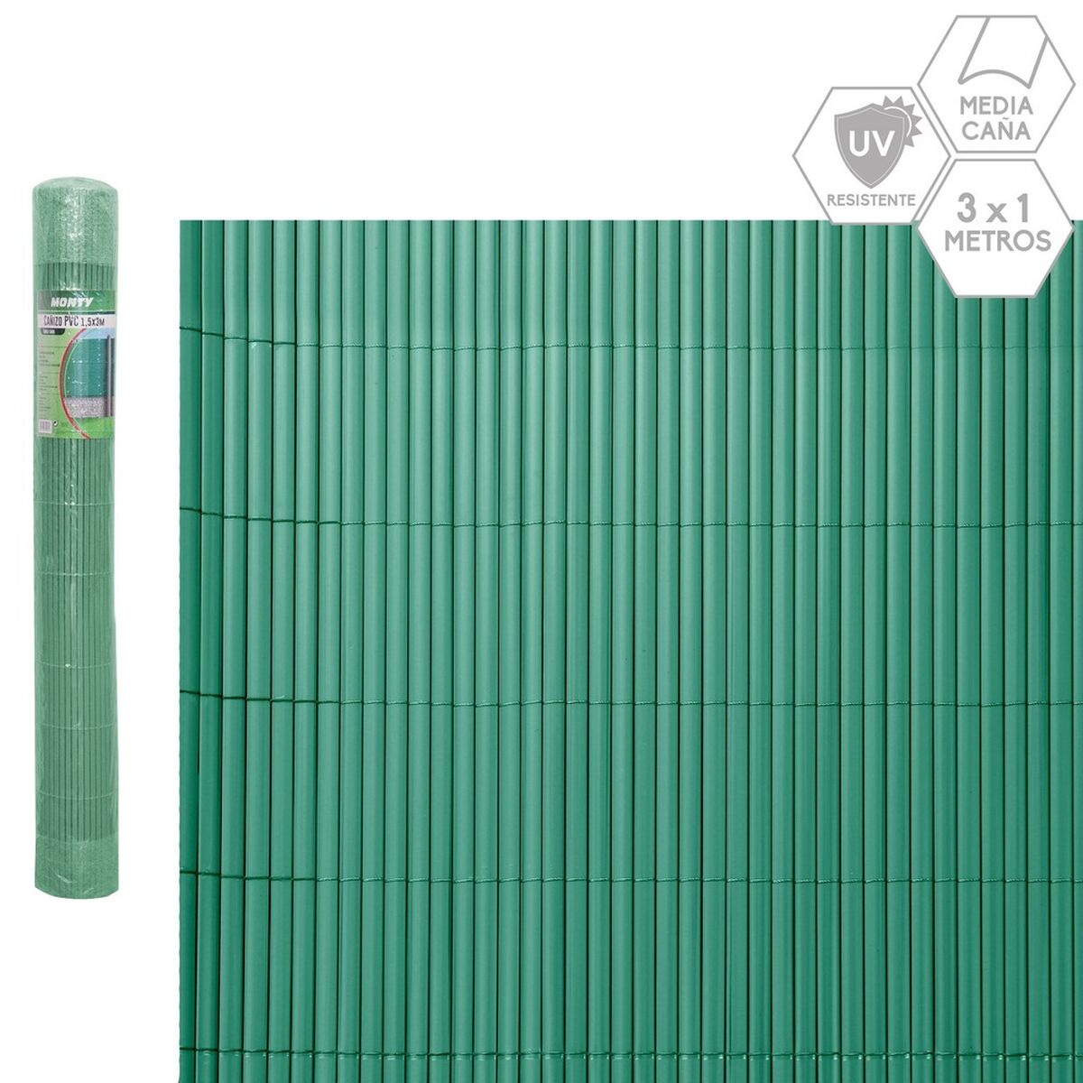Forhindring Grøn PVC Plastik 3 x 1 cm
