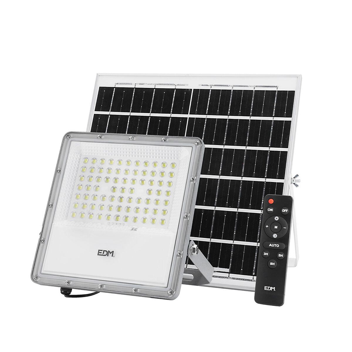 Spotlight projektor EDM Fjernbetjening Fotovoltaisk solcellepanel 200 W 1500 Lm 35 x 35 cm 23,8 x 23,3 x 4,3 cm (6500 K)