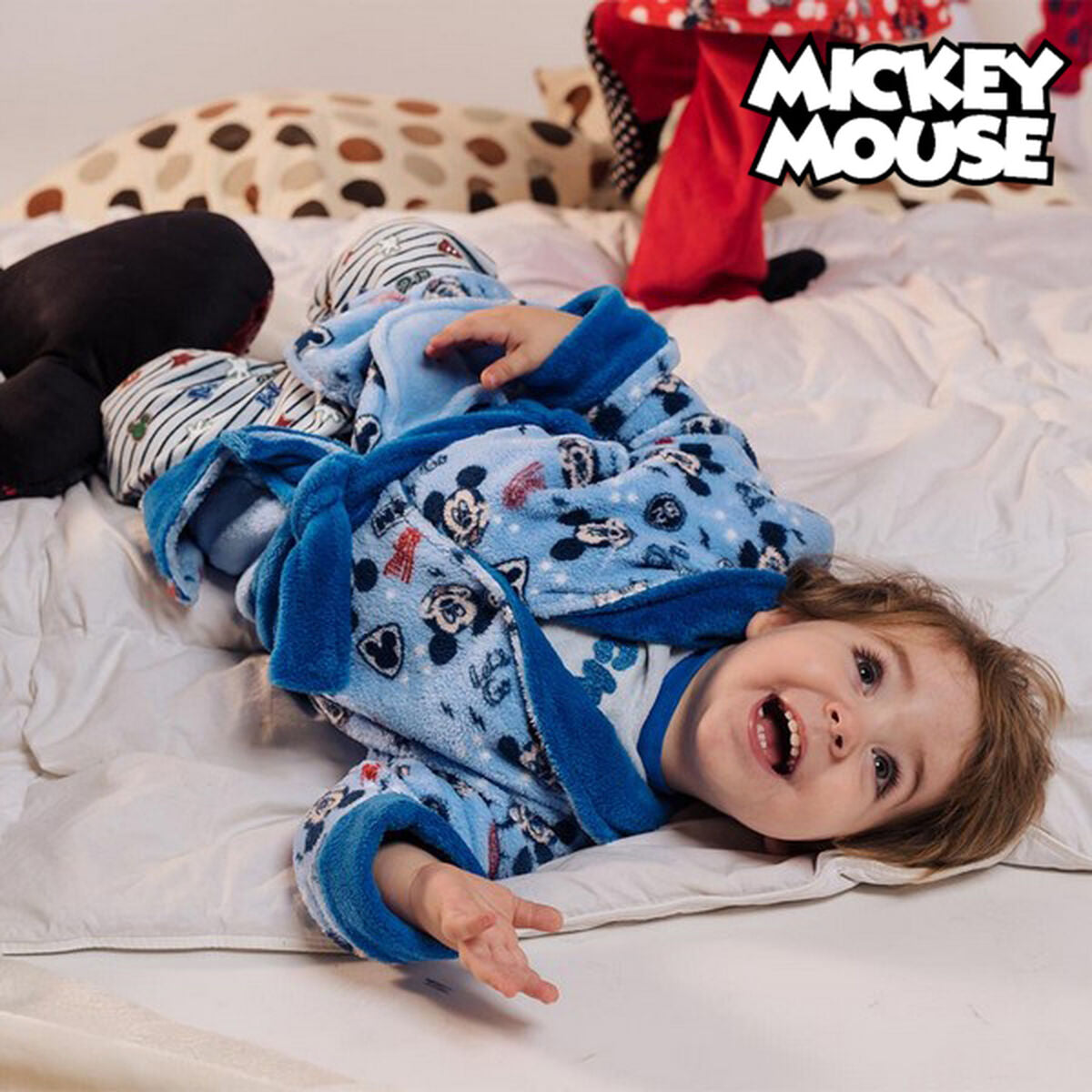 Morgenkåbe til Børn Mickey Mouse Blå