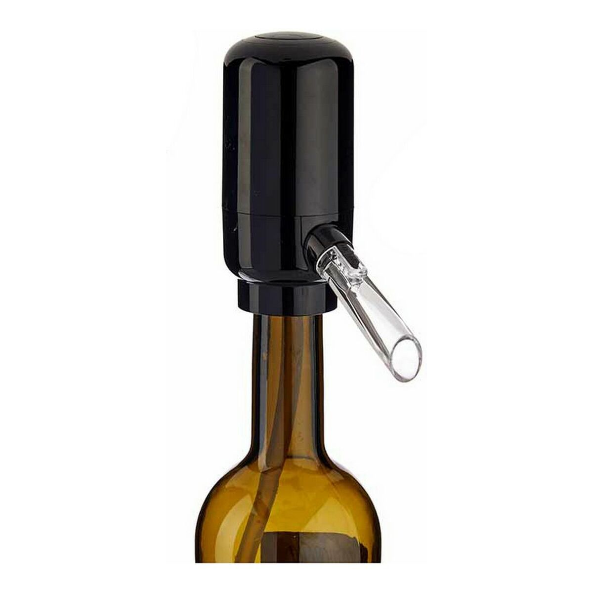 Beholder Vin Luftblander Sort Gennemsigtig Silikone ABS 5 x 11 x 10 cm