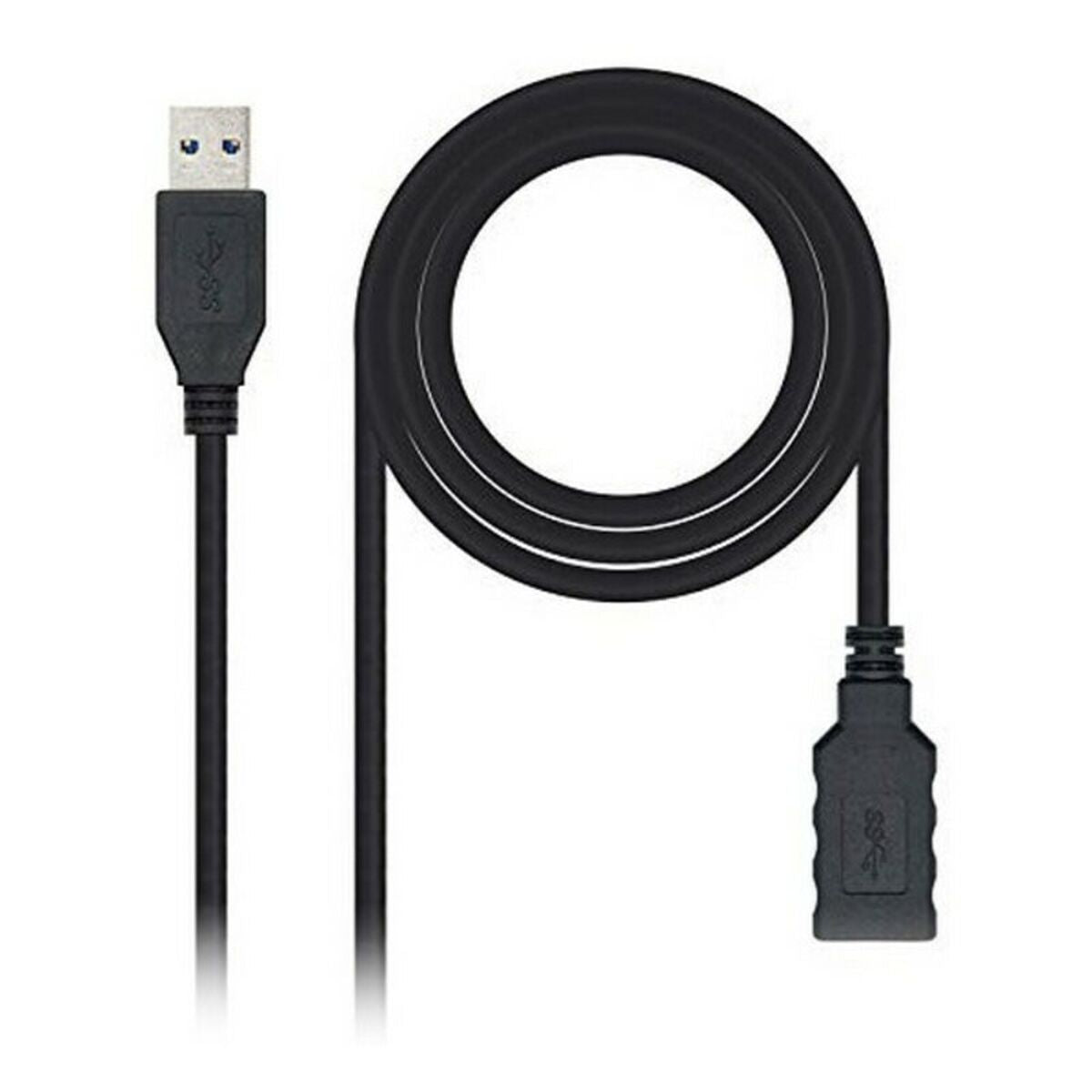 USB 3.0 A til USB A-kabel NANOCABLE 10.01.0902BK 2 m