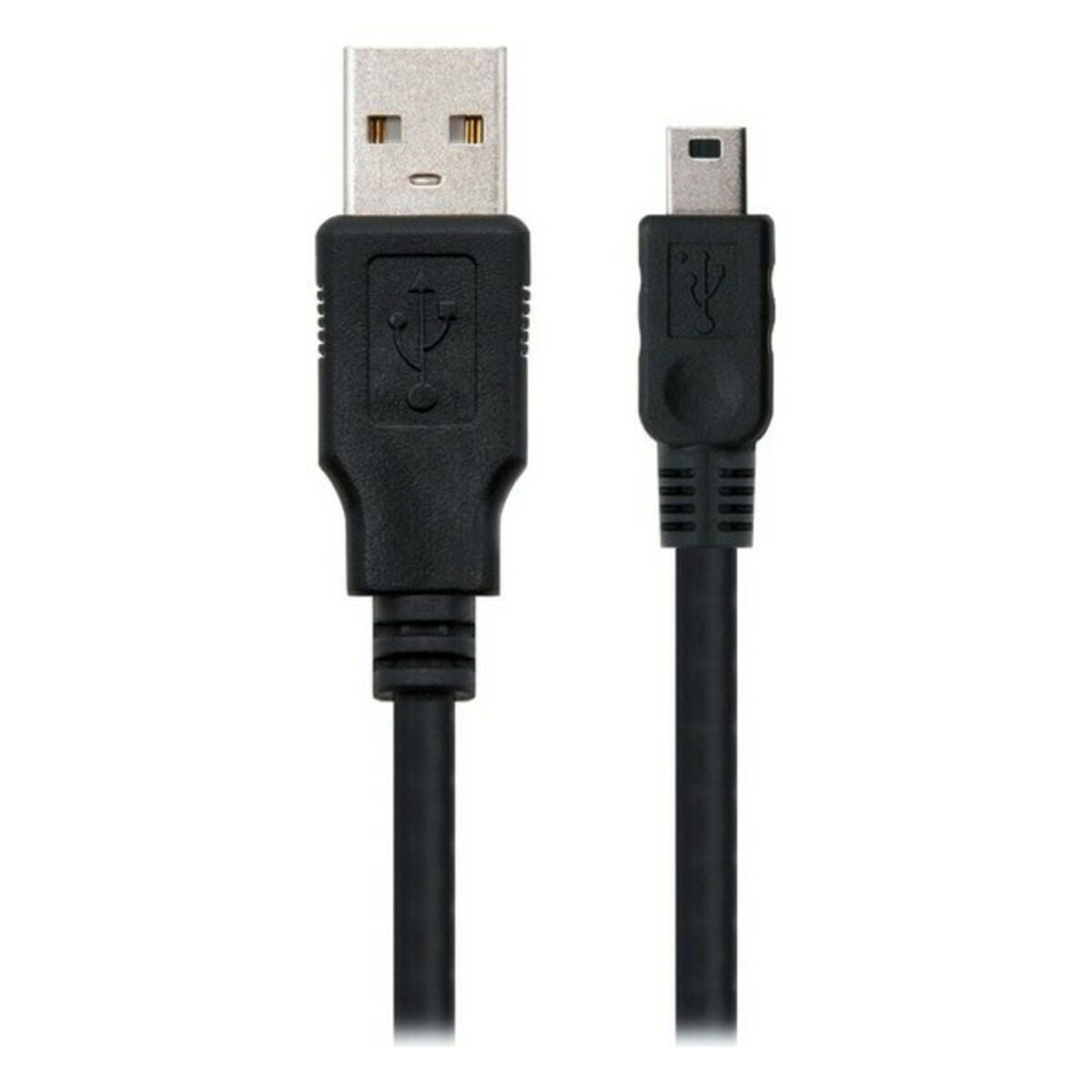 USB 2.0 A til mini USB B-kabel NANOCABLE 10.01.0405 (4.5 m) Sort