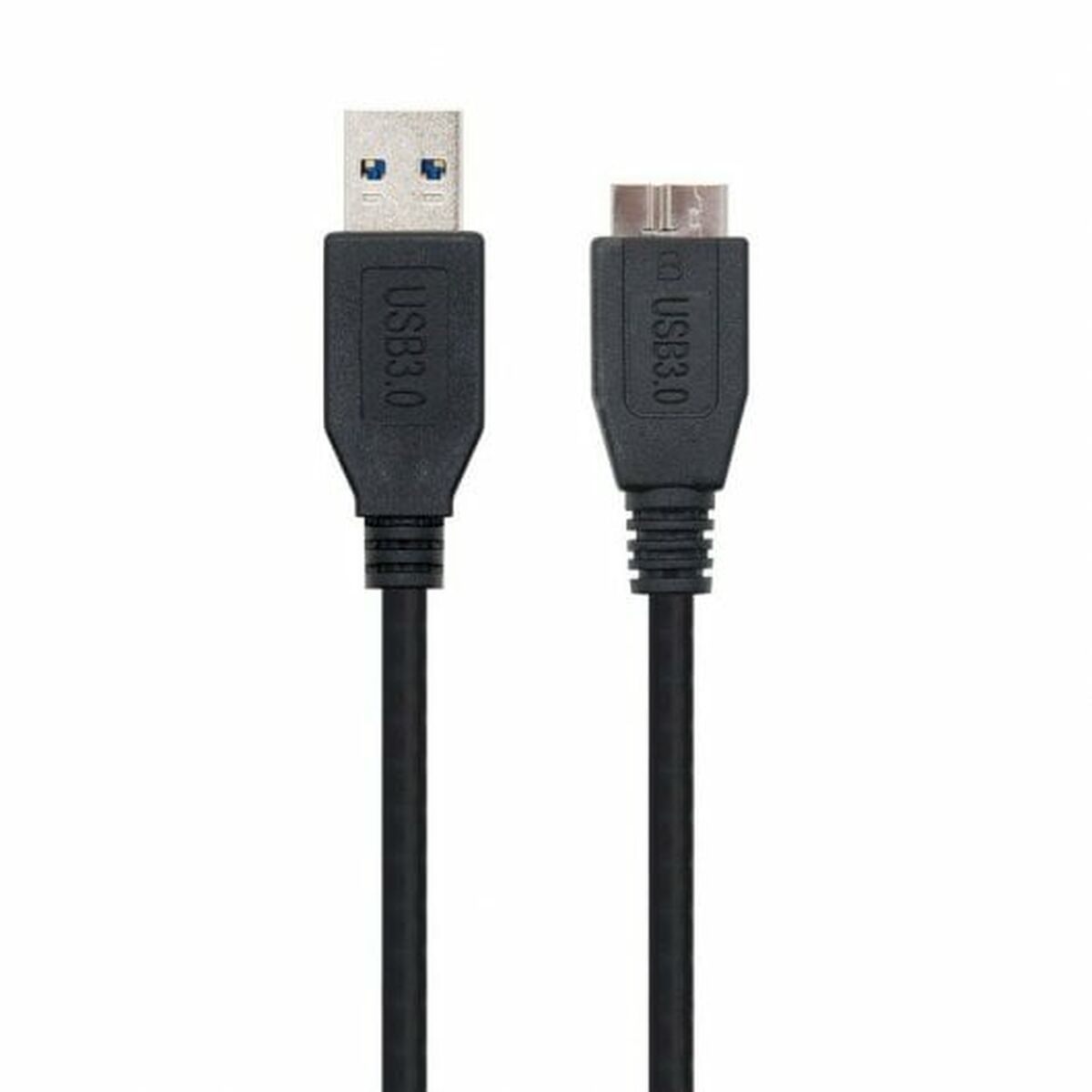 USB-C-kabel NANOCABLE 10.01.1101-BK Sort 1 m