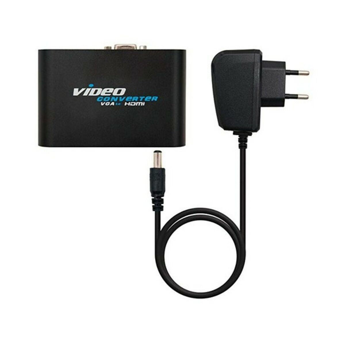 VGA til HDMI-adapter med lyd NANOCABLE 10.16.2101-BK