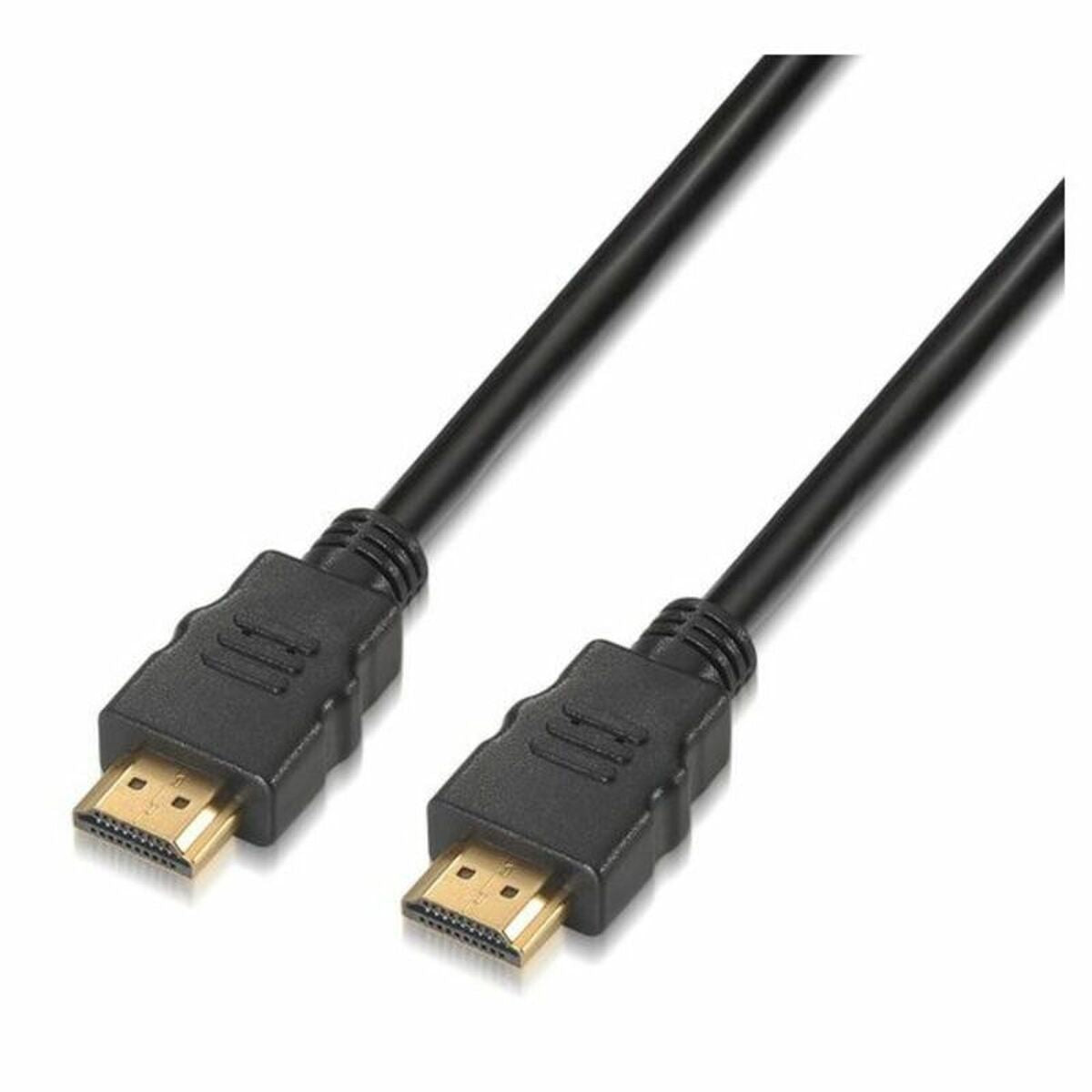 HDMI-kabel med Ethernet NANOCABLE HDMI V2.0, 3m 3 m Sort 3 m