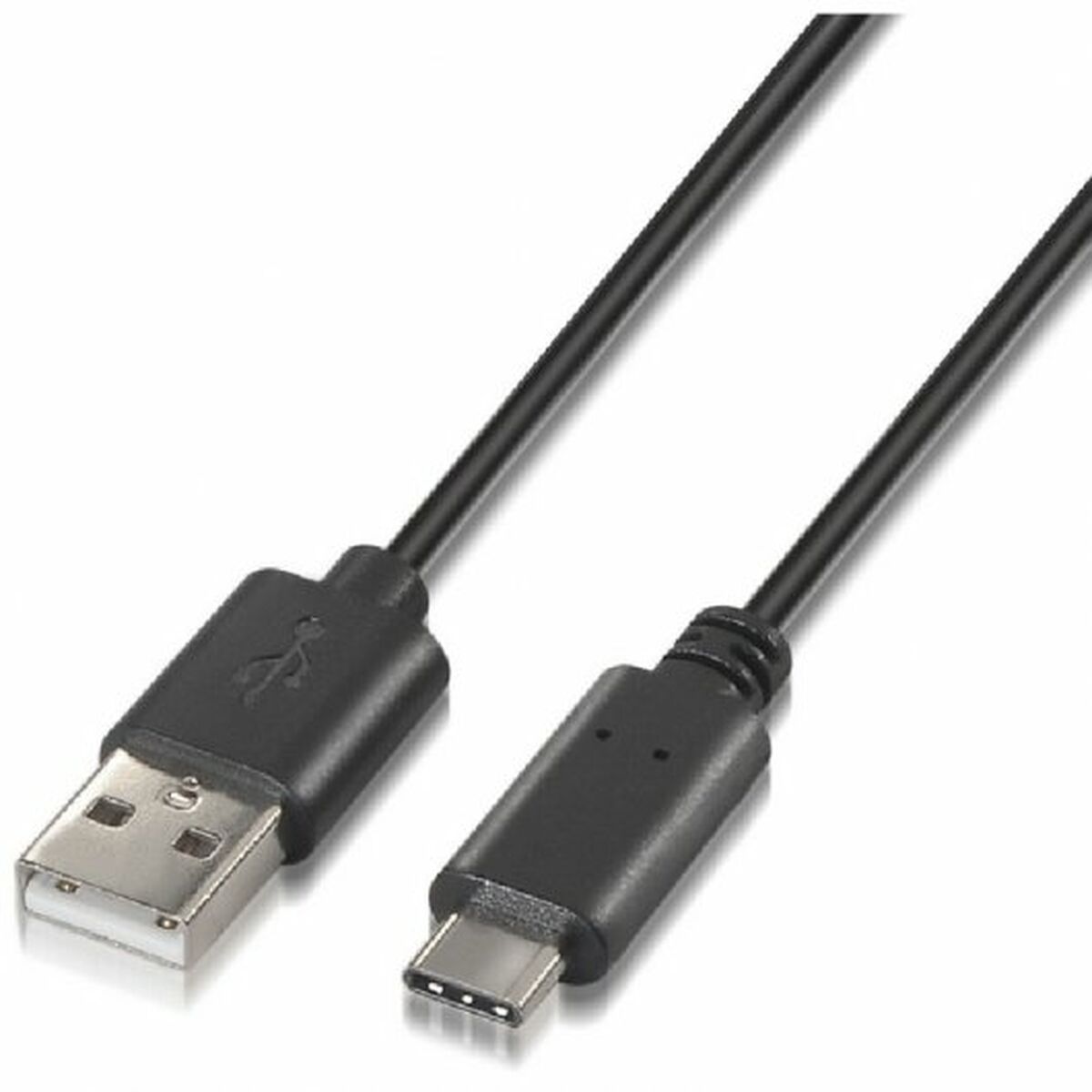 USB A til USB C-kabel NANOCABLE 10.01.2102 Sort 2 m