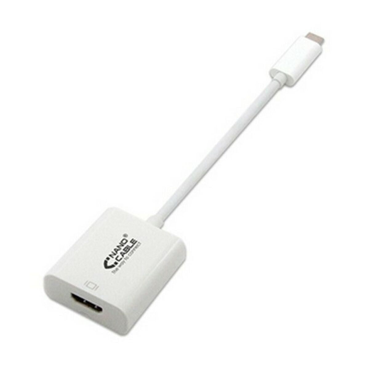 USB-C til HDMI-adapter NANOCABLE 10.16.4102 15 cm Hvid