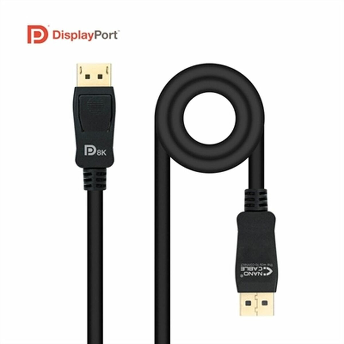 DisplayPort-kabel NANOCABLE 10.15.2501 Sort 1,5 m (1,5 m)