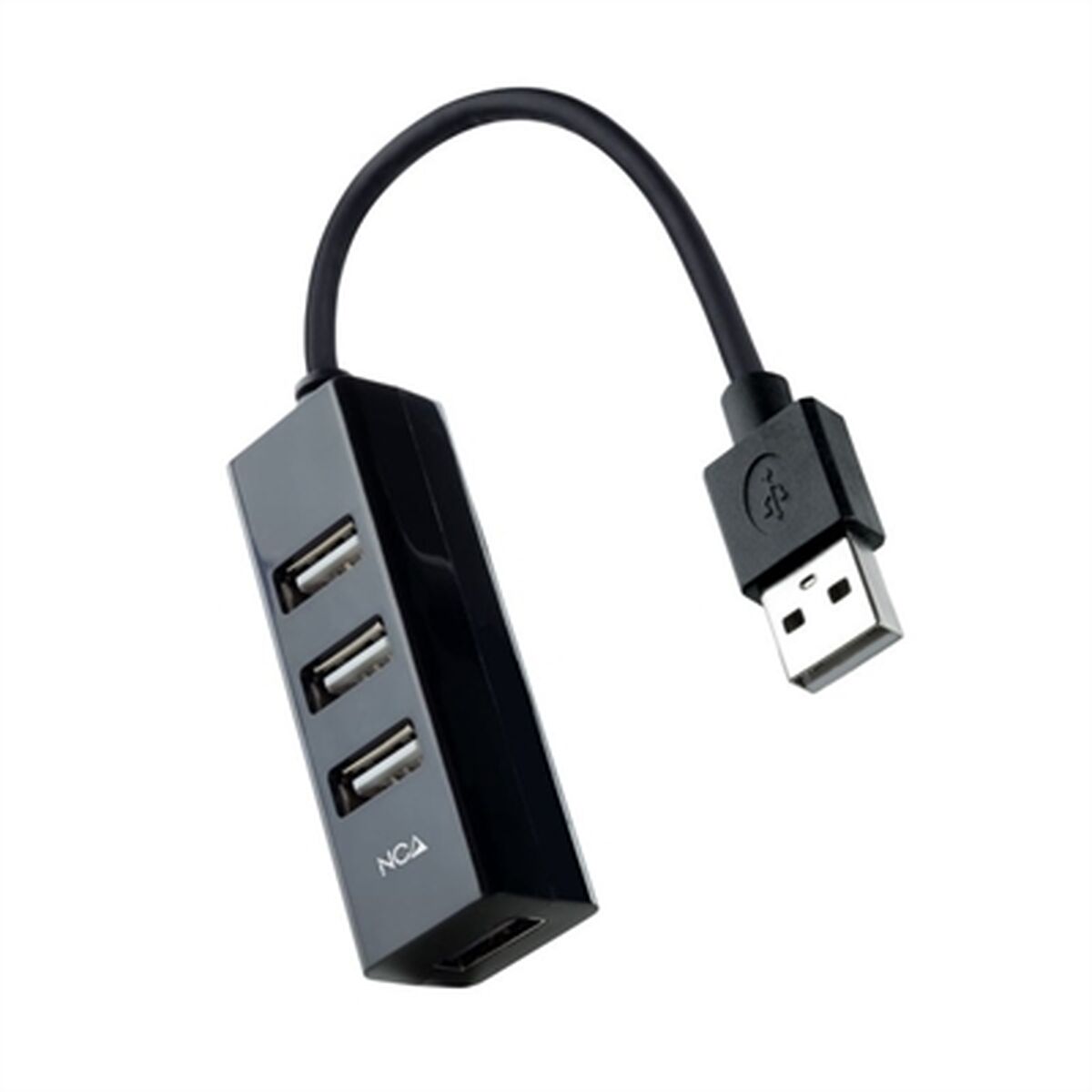 USB Hub NANOCABLE 10.16.4404 Sort