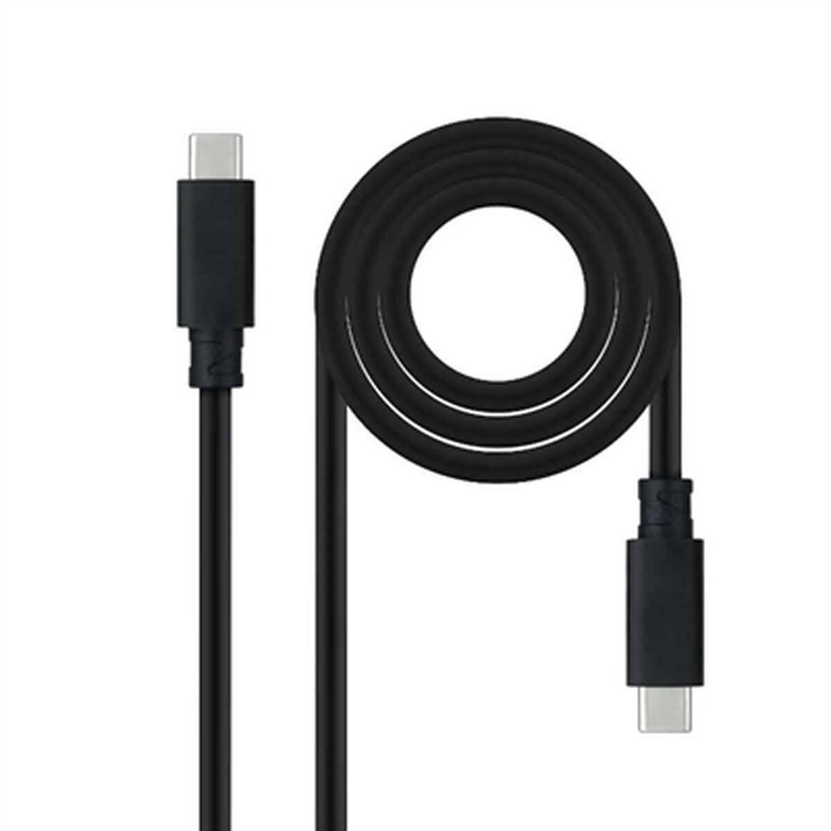 Kabel USB C NANOCABLE 10.01.4101-L150 1,5 m Sort