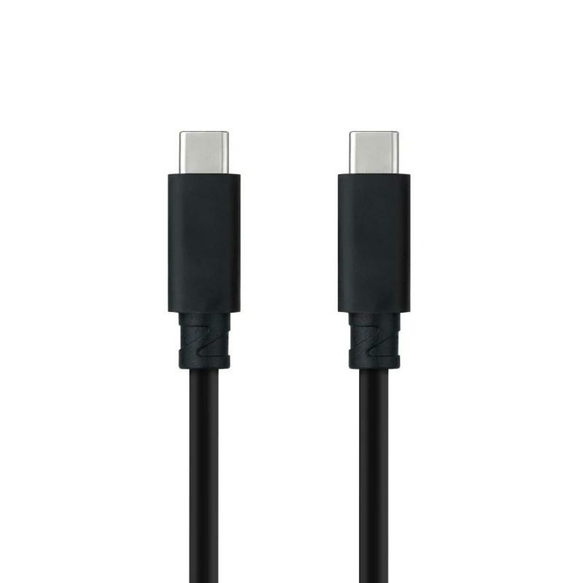 Kabel USB C NANOCABLE 10.01.4101-L150 1,5 m Sort