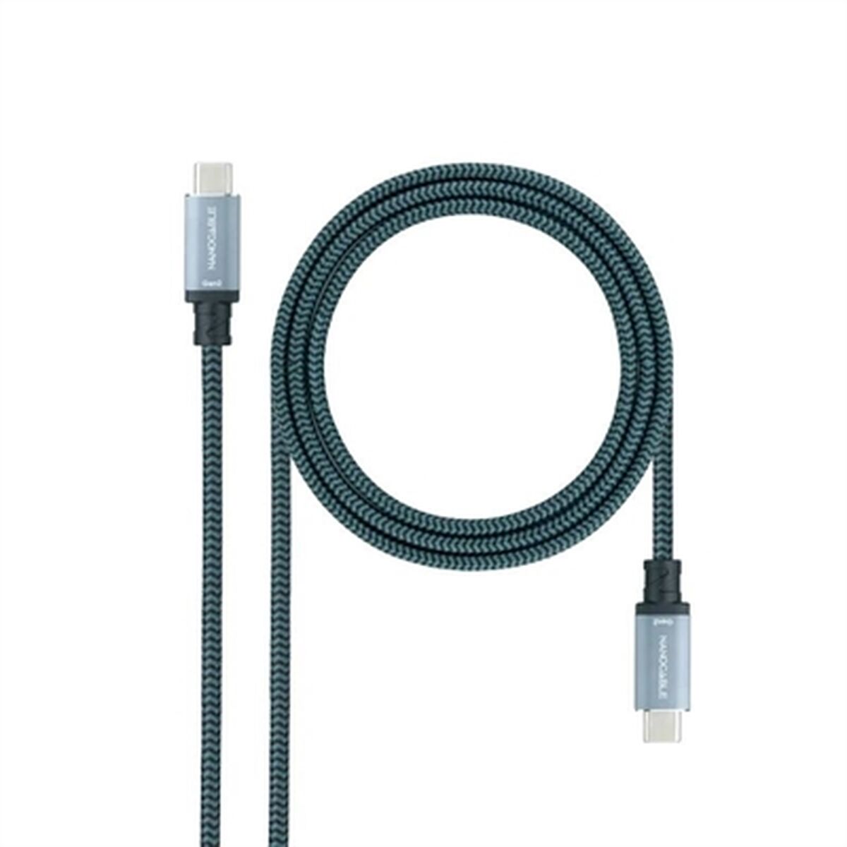 Kabel USB C NANOCABLE 10.01.4100-COMB 50 cm Grøn