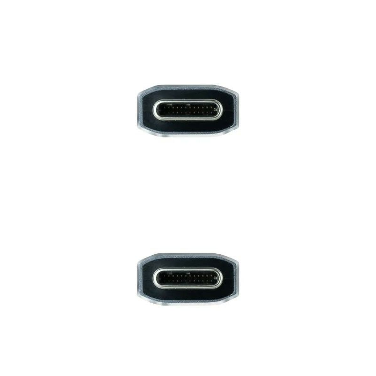 Kabel USB C NANOCABLE 10.01.4100-COMB 50 cm Grøn