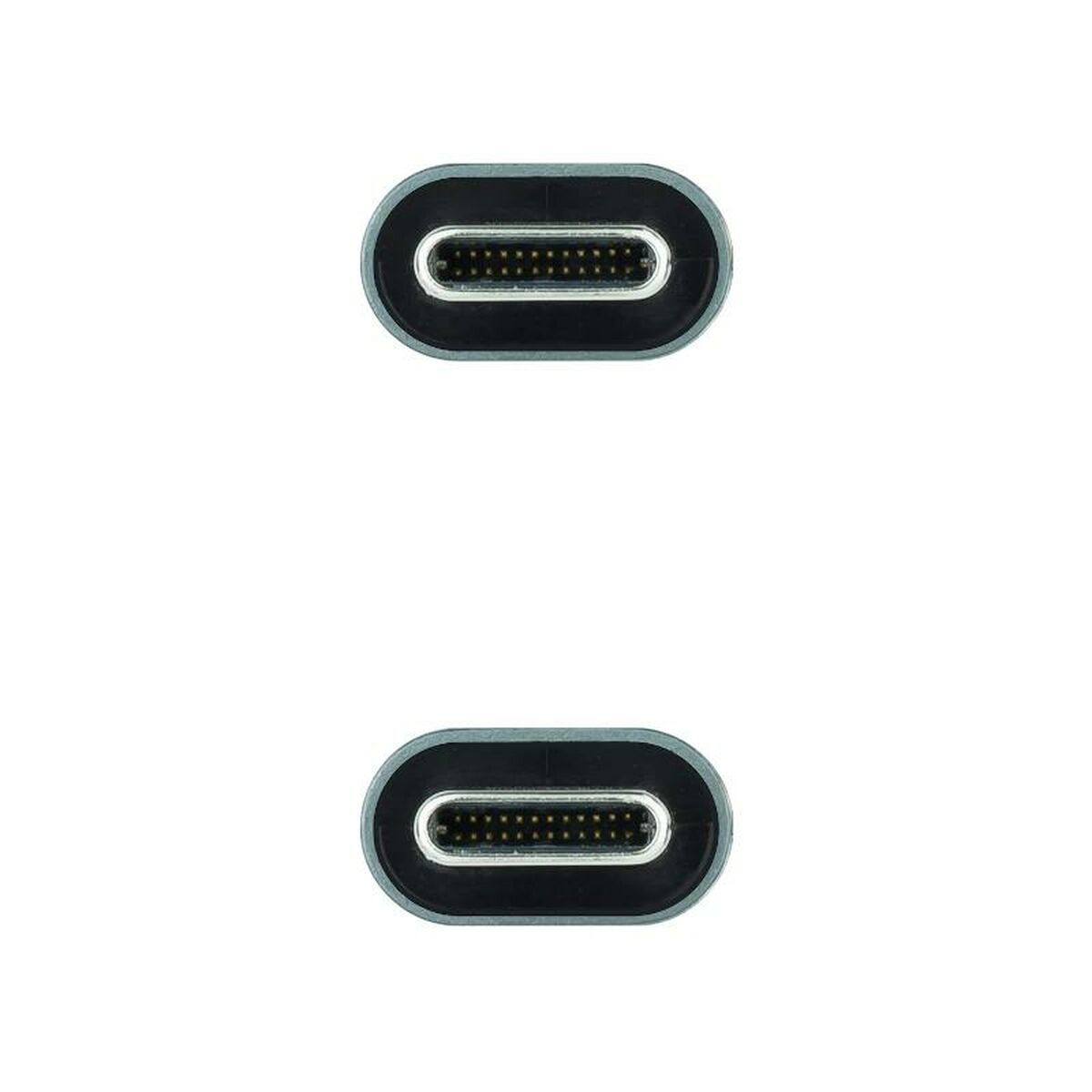 USB-C-kabel NANOCABLE 10.01.4301 1 m Sort