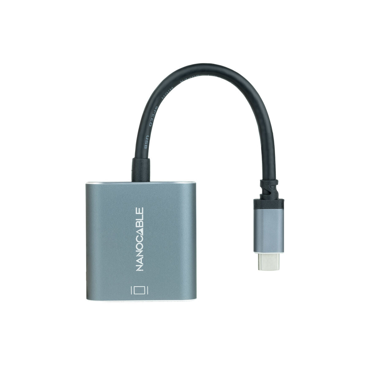 USB-C til DVI-adapter NANOCABLE 10.16.4103-G Grå 15 cm
