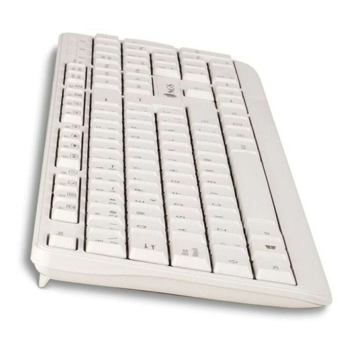 Tastatur NGS NGS-KEYBOARD-0284 Hvid Spansk qwerty QWERTY