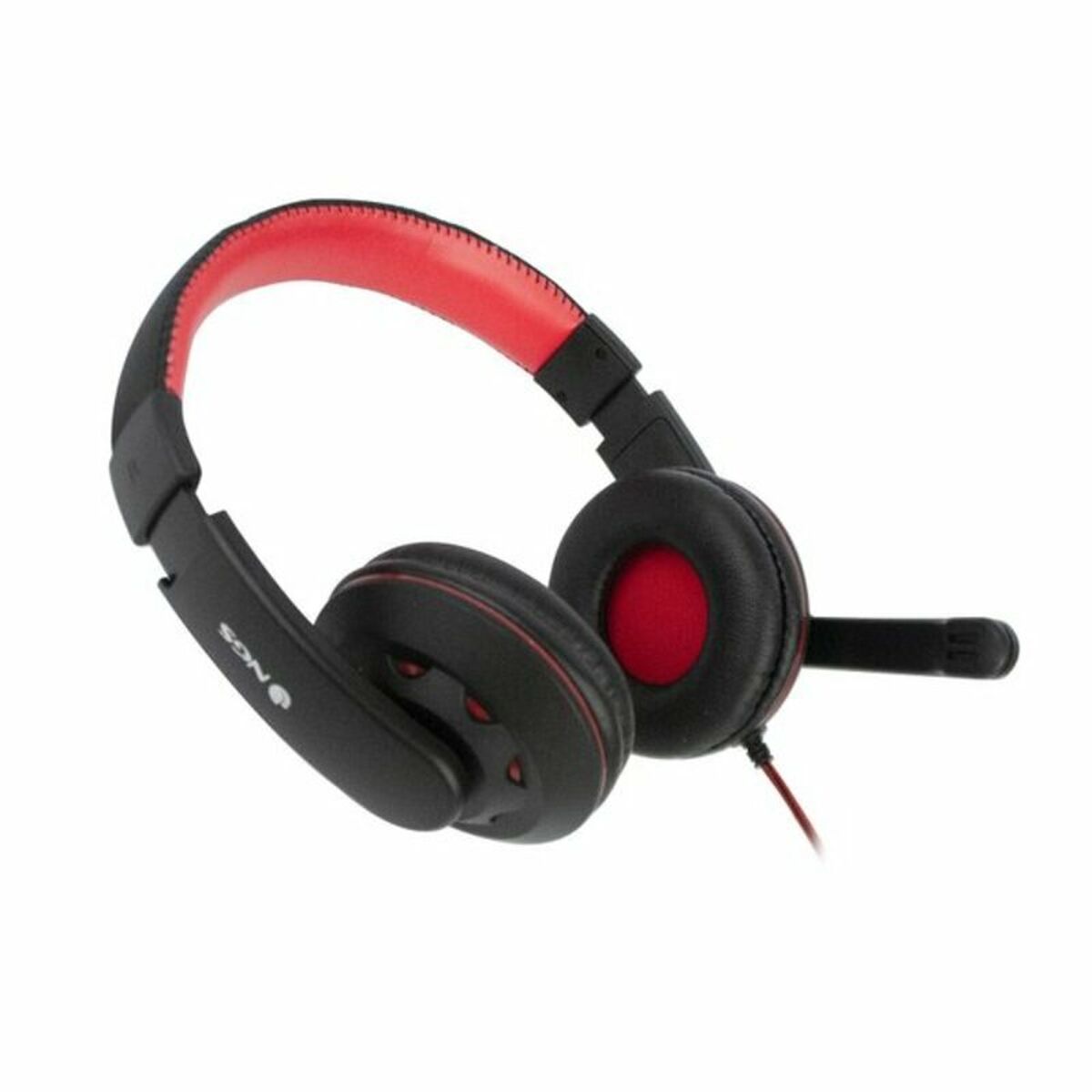 Gaming høretelefon med mikrofon NGS NGS-HEADSET-0212 PC, PS4, XBOX, Smartphone Sort Rød