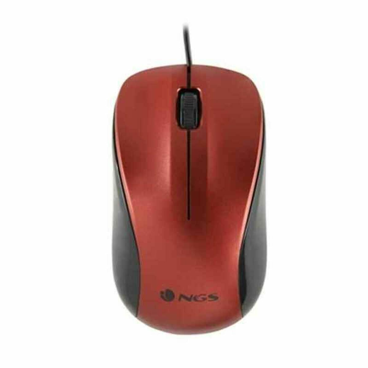 Optisk mus NGS NGS-MOUSE-1092 Rød 1200 DPI