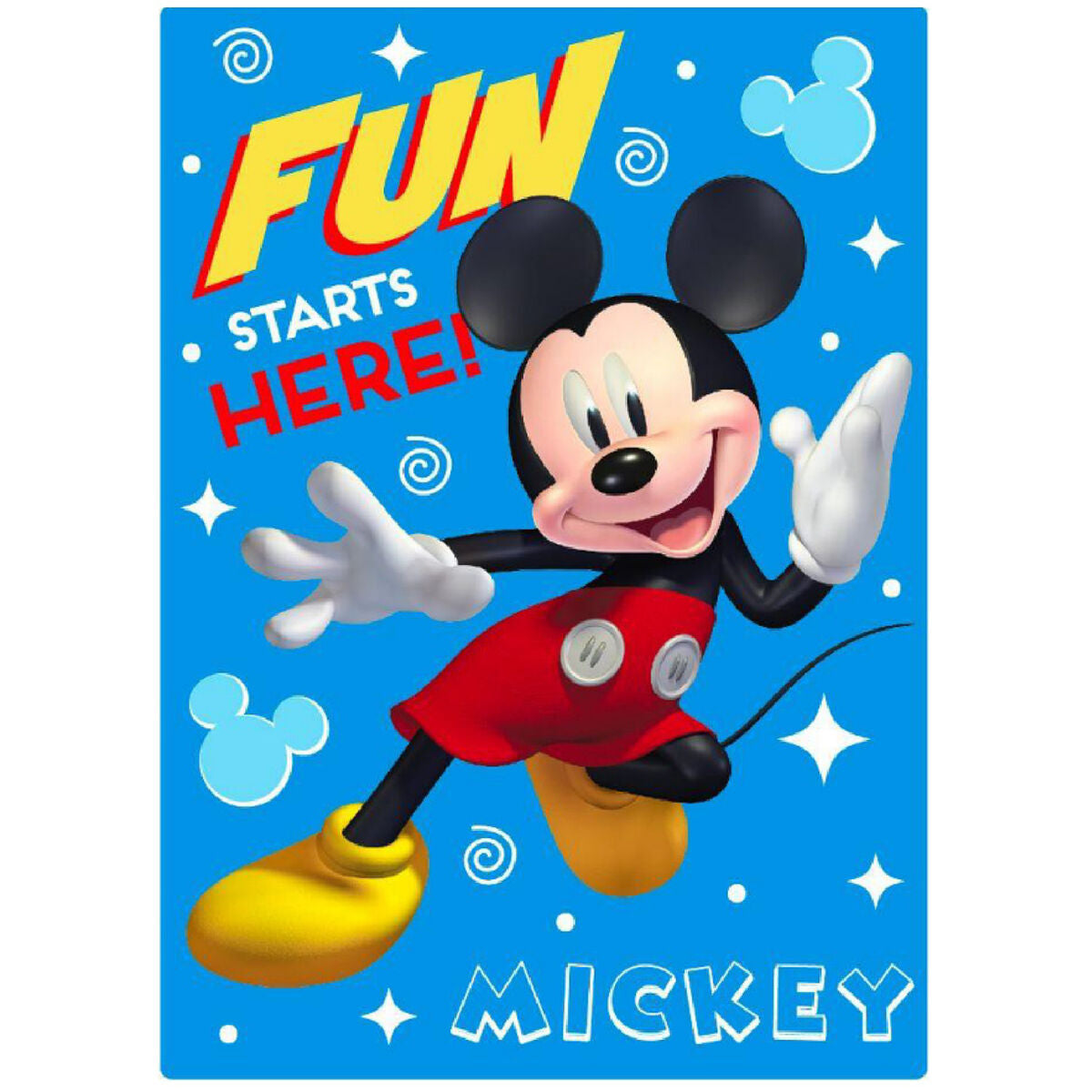 Tæppe Mickey Mouse Only one 100 x 140 cm Marineblå Polyester