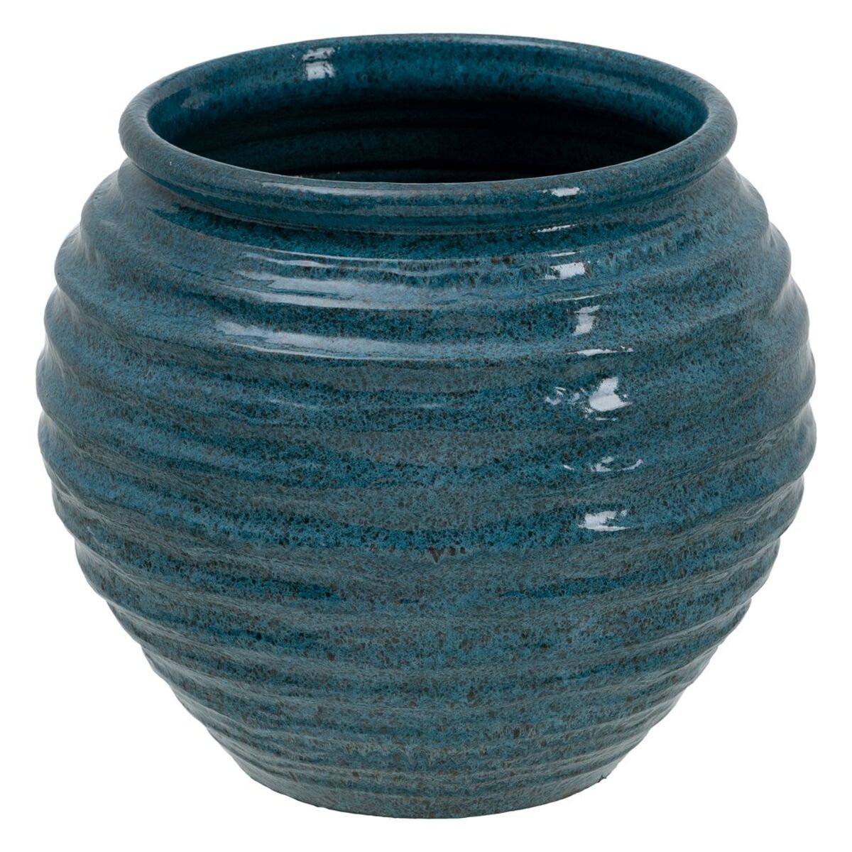 Urtepotte 39 x 39 x 37 cm Keramik Blå