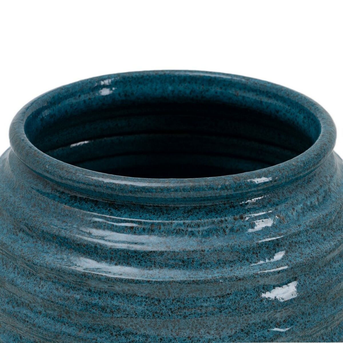 Urtepotte 39 x 39 x 37 cm Keramik Blå