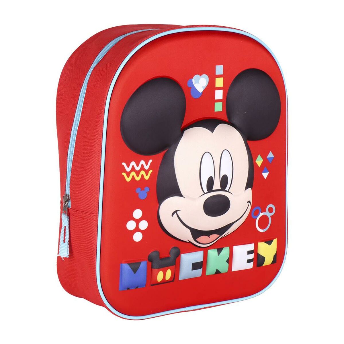 Skoletaske Mickey Mouse Rød (25 x 31 x 10 cm)