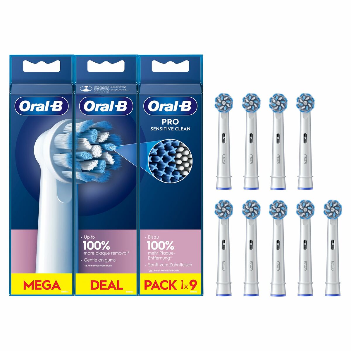 Tandbørstehoved Oral-B 8700216018807 Hvid