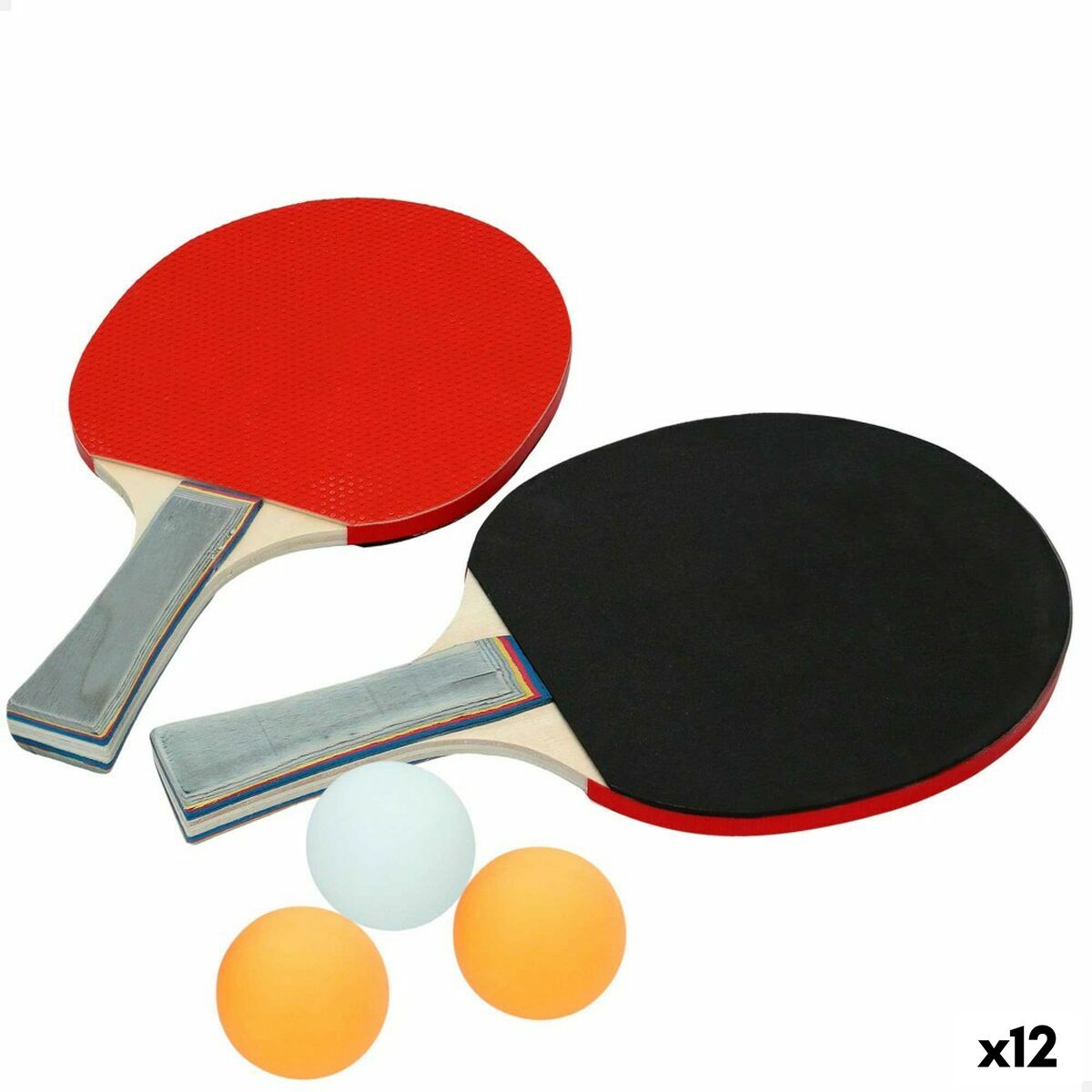 Sæt Ping Pong Aktive 14,5 x 25 x 0,9 cm (12 enheder)